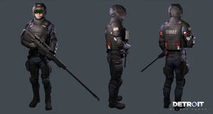 Detroit: Become Human - S.W.A.T. by DaxProduction