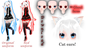 [MMD] TDA Normal Hatsune Miku Ghoul [DOWNLOAD!] by DinFay