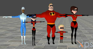 The Incredibles PS2 Models For XNALara by user619