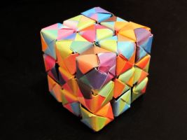 Origami Cube by lucky-m3