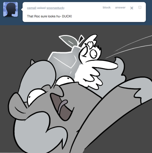 > That Roc sure looks hu- DUCK!