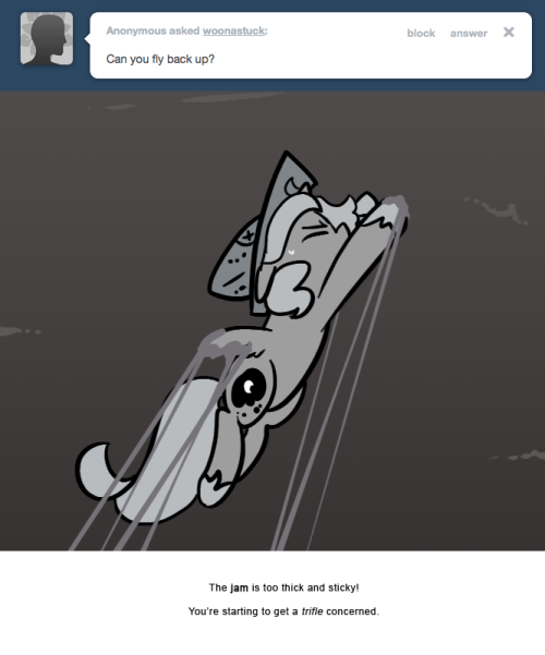 The jam is too thick and sticky!
You&rsquo;re starting to get a trifle concerned.