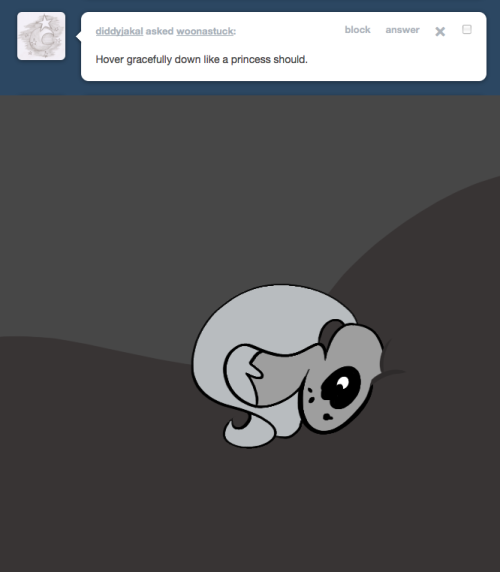 > Hover gracefully down like a princess should.