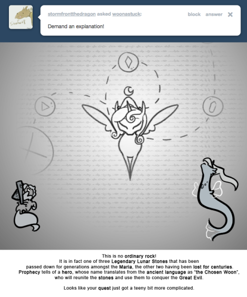 This is no ordinary rock!
It is in fact one of three Legendary Lunar Stones that has been passed down for generations amongst the Maria, the other two having been lost for centuries.
Prophecy tells of a hero, whose name translates from the ancient...