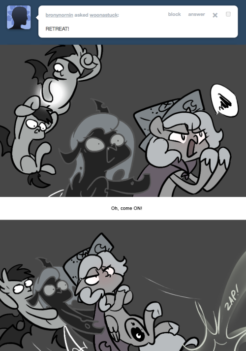 > RETREAT!
Oh, come ON!