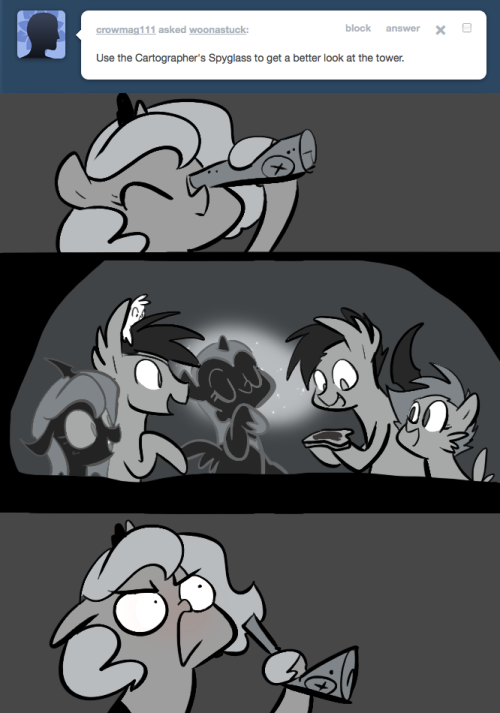 > Use the Cartographer&rsquo;s Spyglass to get a better look at the tower.