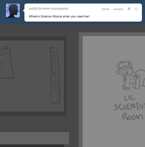 > Where’s Science Woona when you need her!
