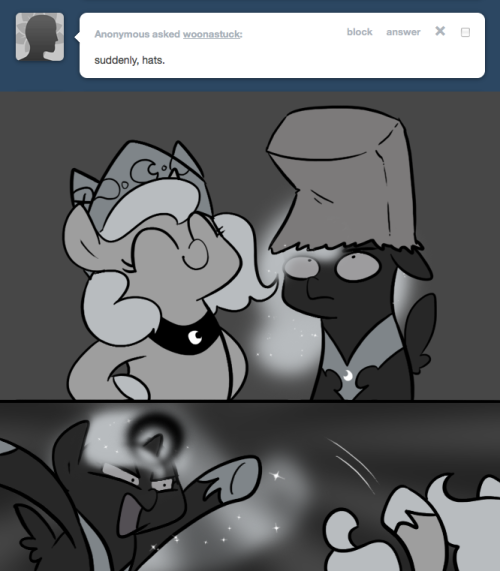 > suddenly, hats.
