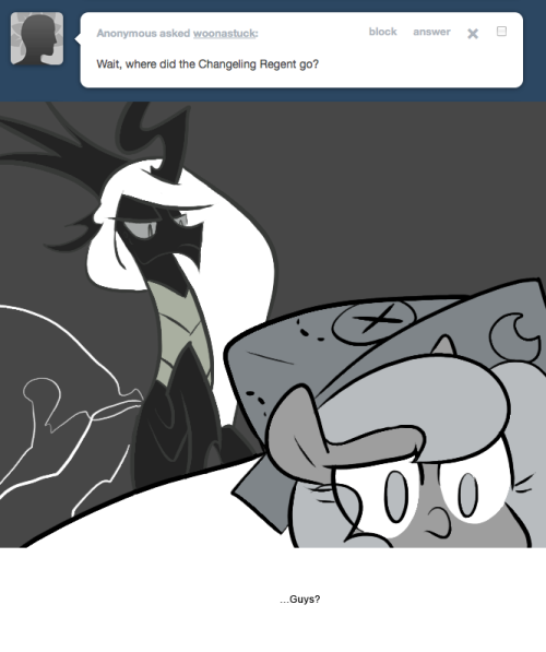 > Wait, where did the Changeling Regent go?
…Guys?