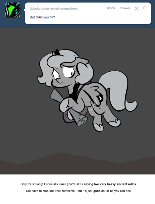 > But CAN you fly?
Only for so long! Especially since you’re still carrying two very heavy ancient relics.
You have to stop and rest sometime…but it’s just goop as far as you can see.