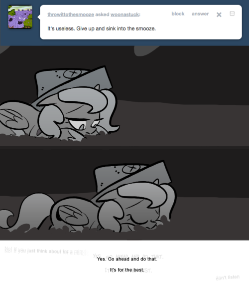 > It’s useless. Give up and sink into the smooze.
Yes. Go ahead and do that.
It's for the best.